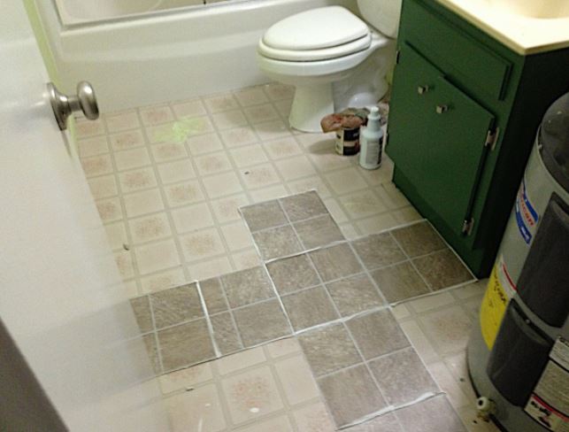 bathroom floor